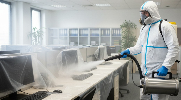 Дезинфекция в небольшом офисе