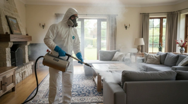 Дезинфекции внутри загородного дома