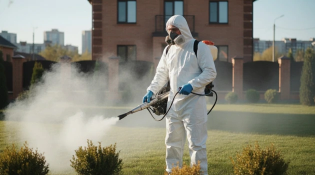 Обработка придомовой территории от клещей